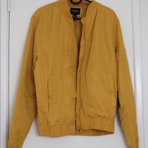 Mustard Yellow Bomber Jacket